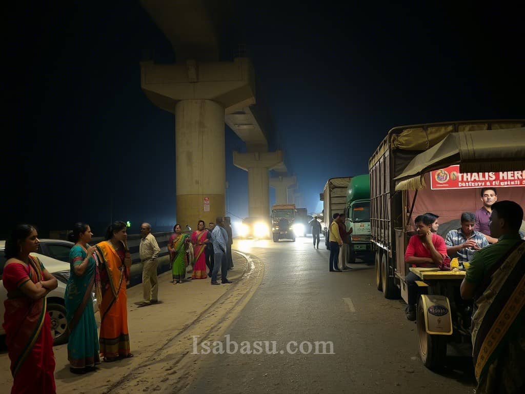 AI generated image of Marathalli Red-Light Quarter